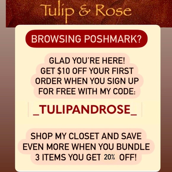 Hi 👋🏼 Get $10 off your first purchase when you use my referral code! - Picture 1 of 4